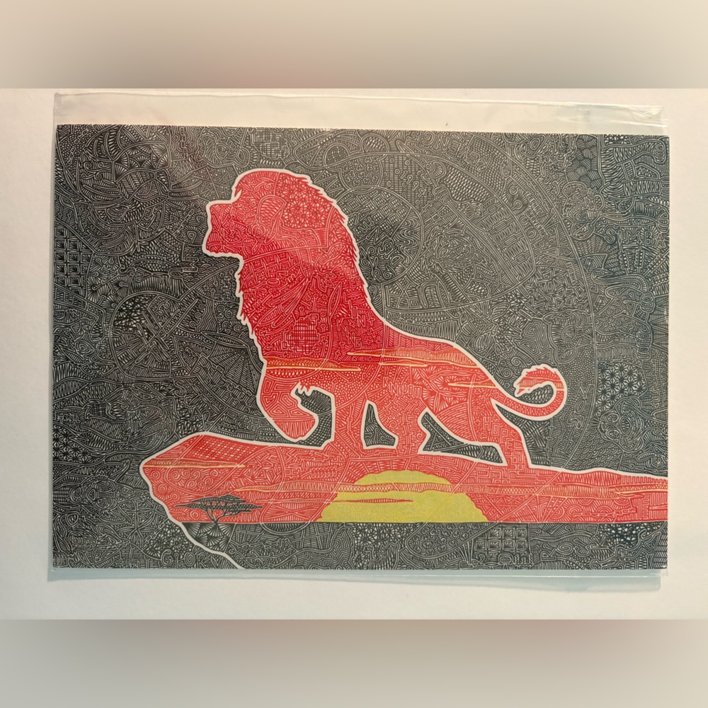 Disney lion king 5x7 print
